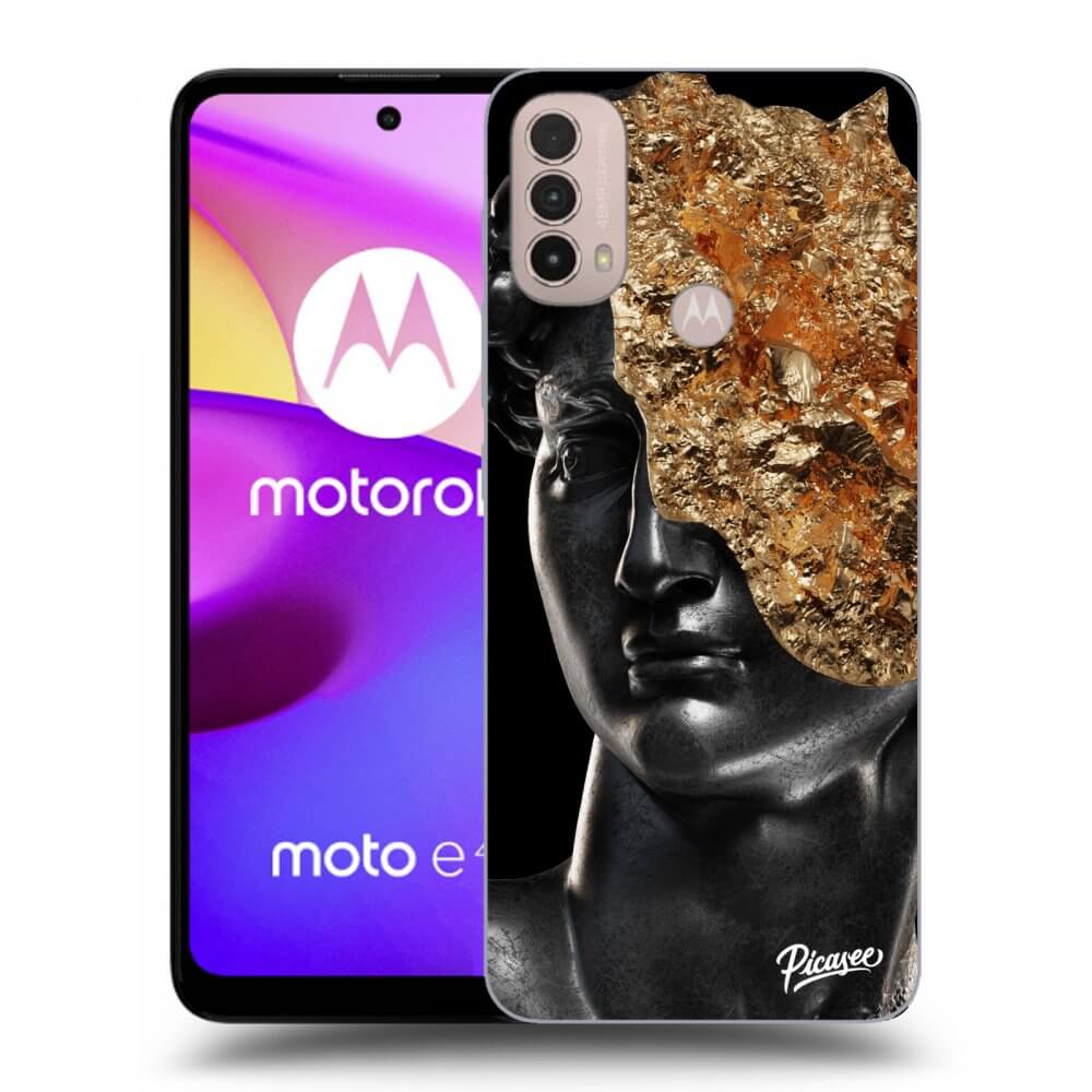 Picasee Motorola Moto E40 Hülle - Schwarzes Silikon - Holigger