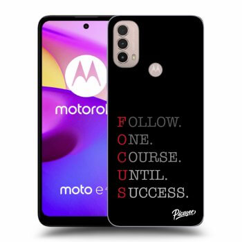 Picasee Motorola Moto E40 Hülle - Schwarzes Silikon - Focus