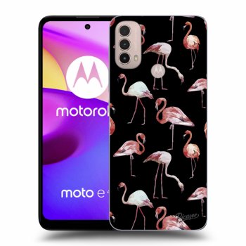 Hülle für Motorola Moto E40 - Flamingos