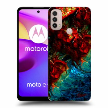 Picasee Motorola Moto E40 Hülle - Schwarzes Silikon - Universe