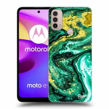Hülle für Motorola Moto E40 - Green Gold