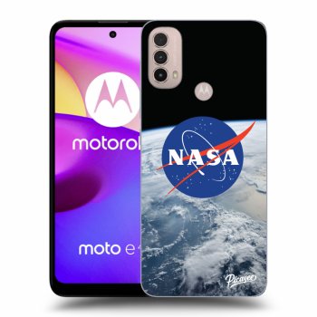 Picasee Motorola Moto E40 Hülle - Schwarzes Silikon - Nasa Earth