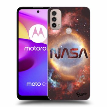 Picasee Motorola Moto E40 Hülle - Schwarzes Silikon - Nebula