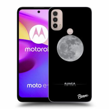Picasee Motorola Moto E40 Hülle - Schwarzes Silikon - Moon Minimal
