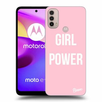 Picasee Motorola Moto E40 Hülle - Schwarzes Silikon - Girl power