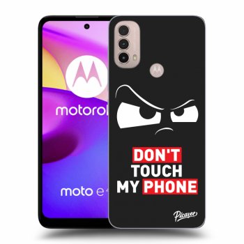 Picasee Motorola Moto E40 Hülle - Schwarzes Silikon - Cloudy Eye - Transparent