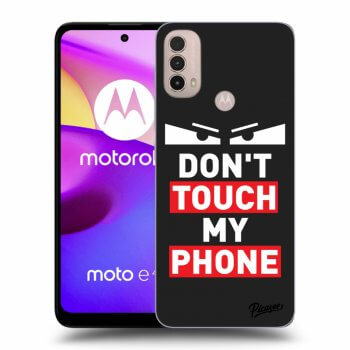 Picasee Motorola Moto E40 Hülle - Schwarzes Silikon - Shadow Eye - Transparent