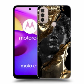 Hülle für Motorola Moto E40 - Gold - Black