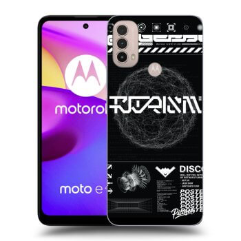 Picasee Motorola Moto E40 Hülle - Schwarzes Silikon - BLACK DISCO