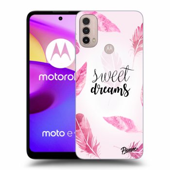 Picasee Motorola Moto E40 Hülle - Schwarzes Silikon - Sweet dreams