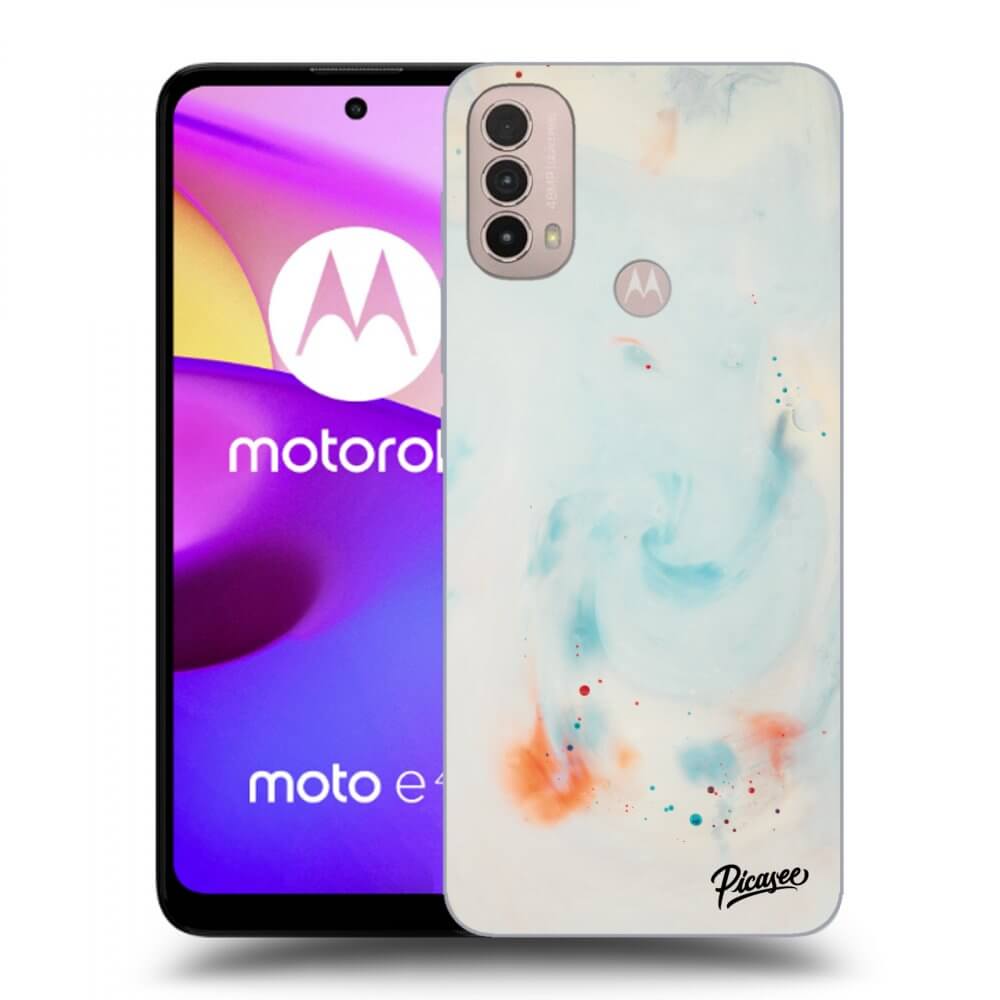Picasee Motorola Moto E40 Hülle - Schwarzes Silikon - Splash