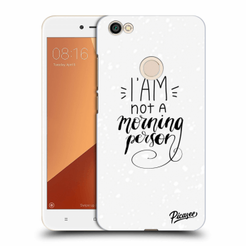 Picasee Xiaomi Redmi Note 5A Global Hülle - Transparentes Silikon - I am not a morning person