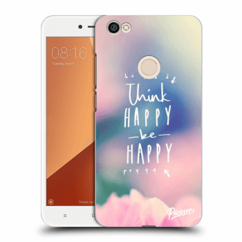 Picasee Xiaomi Redmi Note 5A Global Hülle - Schwarzer Kunststoff - Think happy be happy