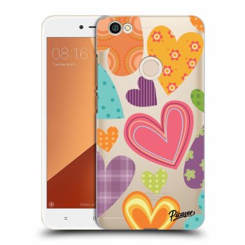 Picasee Xiaomi Redmi Note 5A Global Hülle - Transparentes Silikon - Colored heart