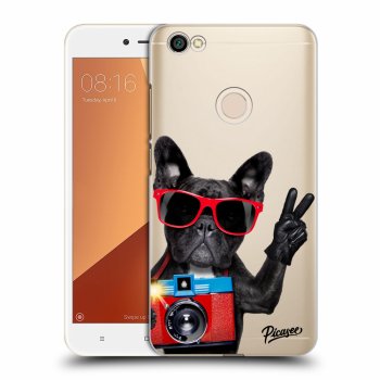 Picasee Xiaomi Redmi Note 5A Global Hülle - Transparentes Silikon - French Bulldog