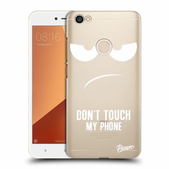 Picasee Xiaomi Redmi Note 5A Global Hülle - Transparenter Kunststoff - Don't Touch My Phone