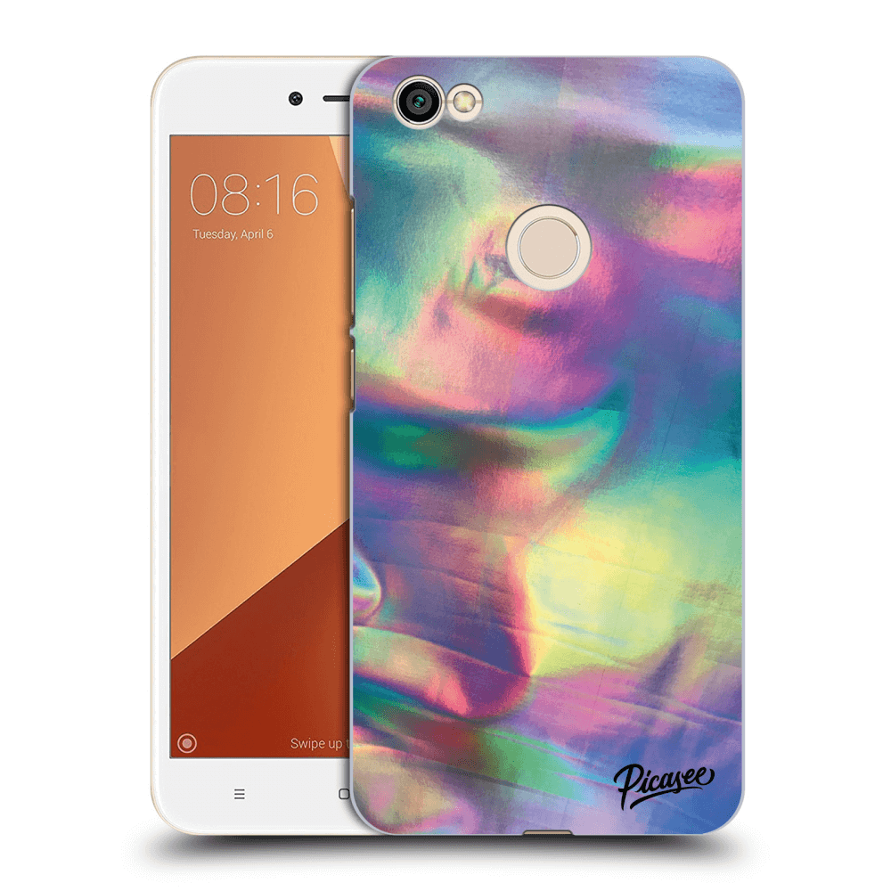 Picasee Xiaomi Redmi Note 5A Global Hülle - Schwarzer Kunststoff - Holo