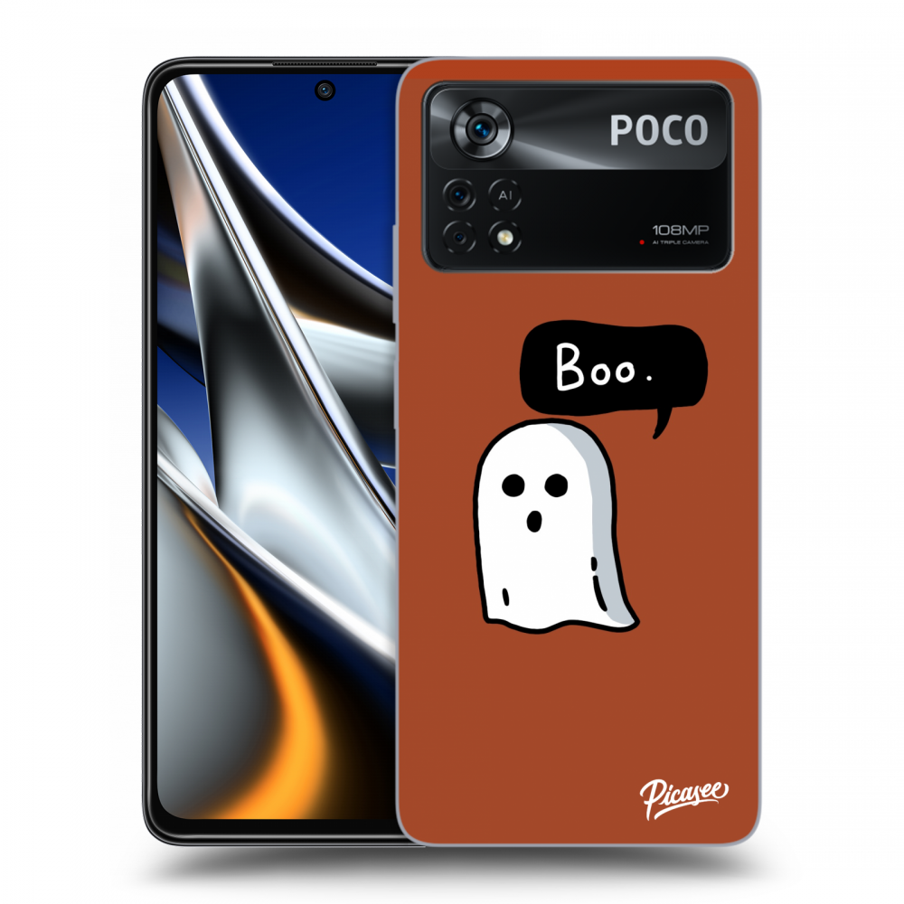 Picasee Xiaomi Poco M4 Pro Hülle - Schwarzes Silikon - Boo