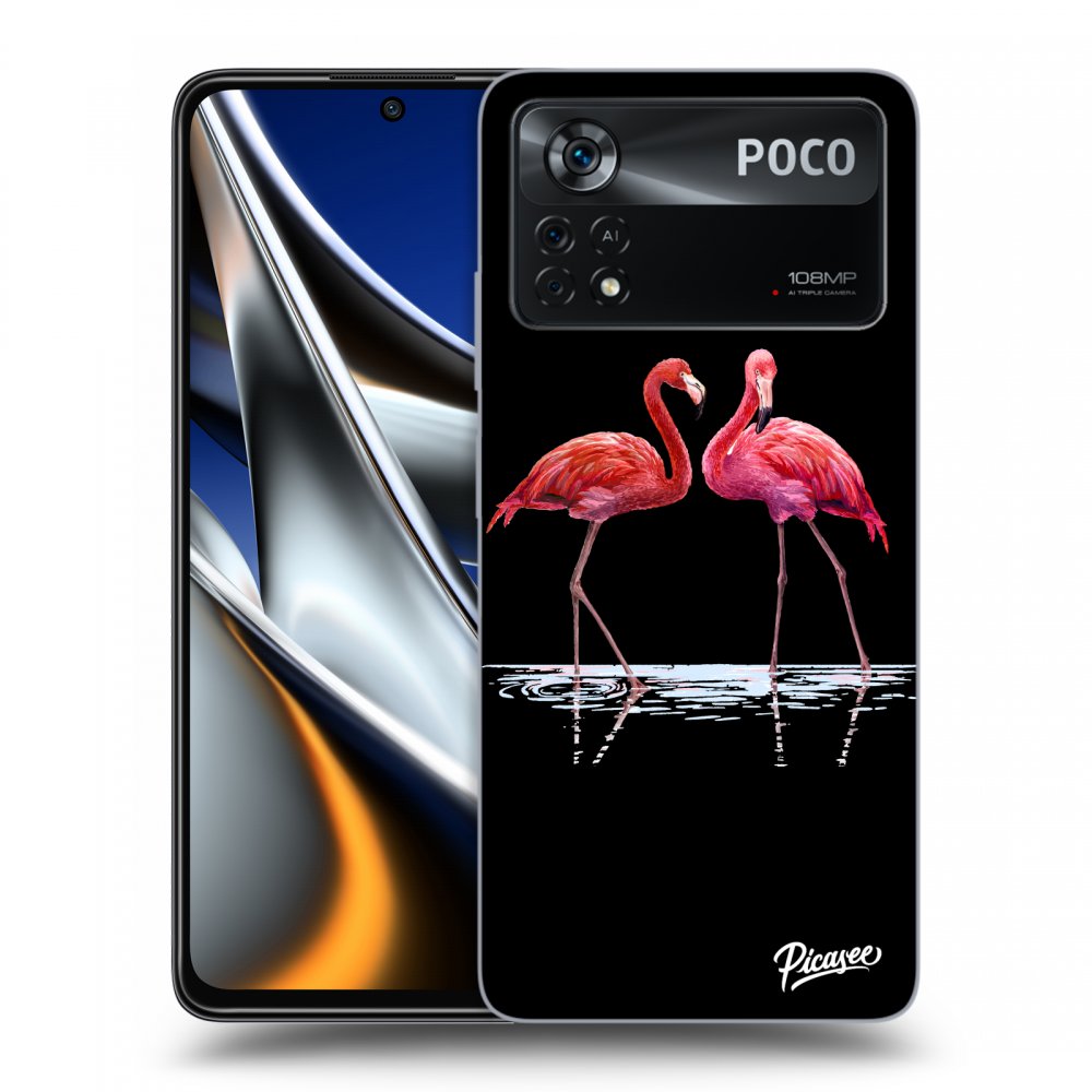 Picasee ULTIMATE CASE für Xiaomi Poco M4 Pro - Flamingos couple