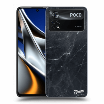 Hülle für Xiaomi Poco M4 Pro - Black marble