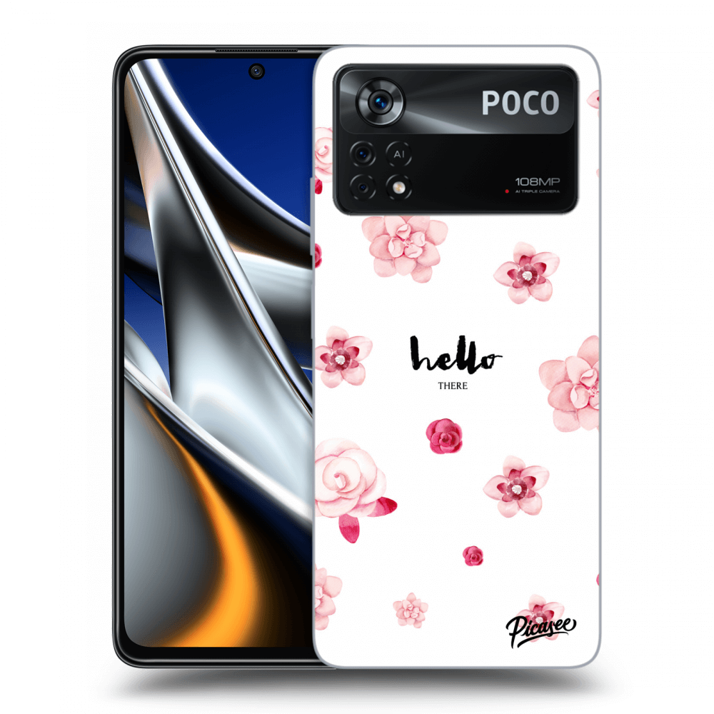 Picasee Xiaomi Poco M4 Pro Hülle - Schwarzes Silikon - Hello there