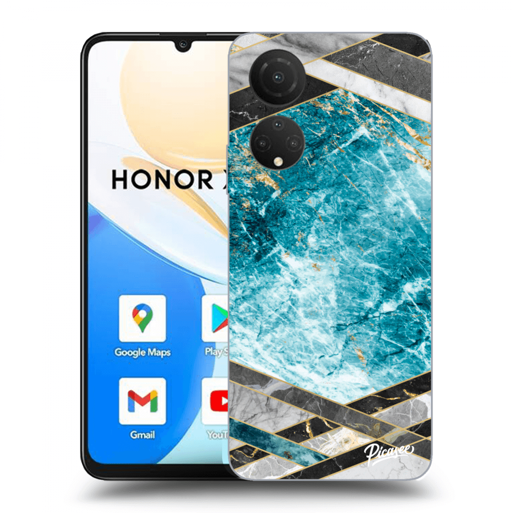 Picasee ULTIMATE CASE für Honor X7 - Blue geometry