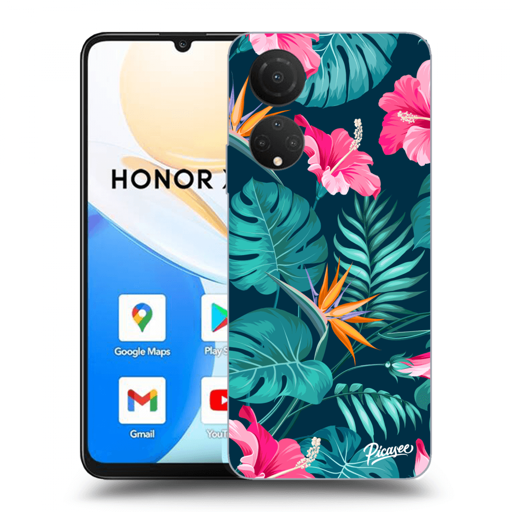 Picasee ULTIMATE CASE für Honor X7 - Pink Monstera