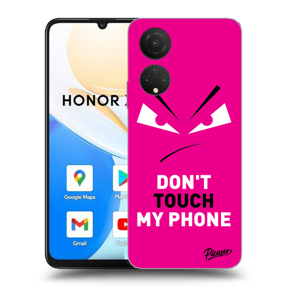 Picasee Honor X7 Hülle - Transparentes Silikon - Evil Eye - Pink