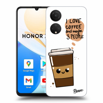 Picasee Honor X7 Hülle - Transparentes Silikon - Cute coffee