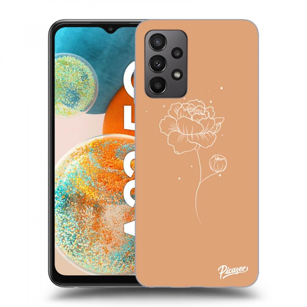Picasee Samsung Galaxy A23 A235F 4G Hülle - Transparentes Silikon - Peonies
