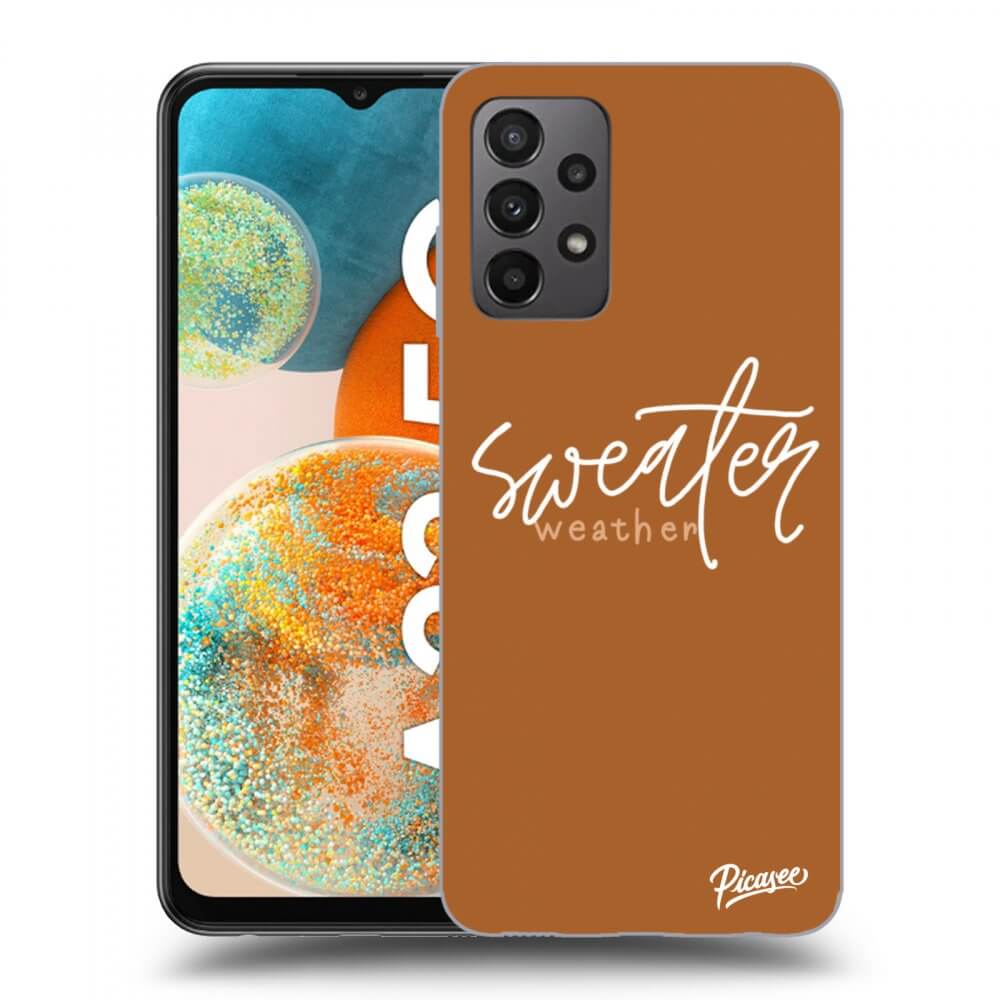 Picasee Samsung Galaxy A23 A235F 4G Hülle - Schwarzes Silikon - Sweater weather