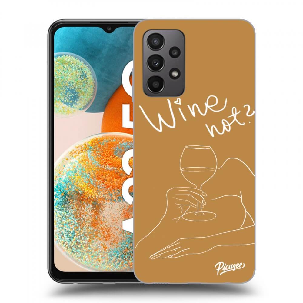 Picasee Samsung Galaxy A23 A236B 5G Hülle - Schwarzes Silikon - Wine not