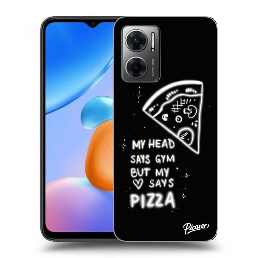 Picasee Xiaomi Redmi 10 5G Hülle - Schwarzes Silikon - Pizza