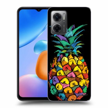 Picasee Xiaomi Redmi 10 5G Hülle - Schwarzes Silikon - Pineapple