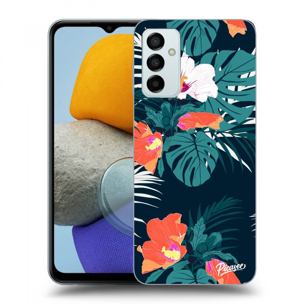 Picasee Samsung Galaxy M23 5G Hülle - Schwarzes Silikon - Monstera Color