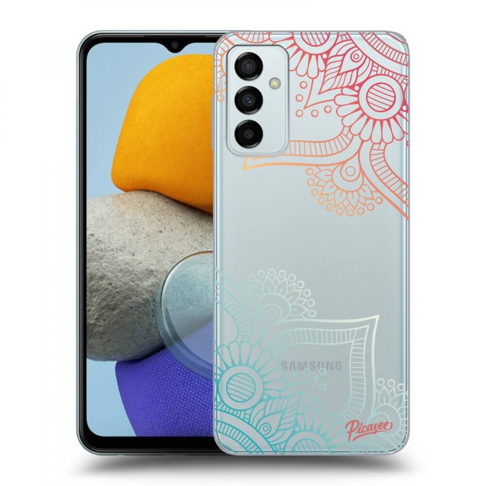 Picasee Samsung Galaxy M23 5G Hülle - Transparentes Silikon - Flowers pattern