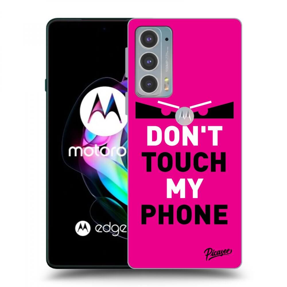 Picasee Motorola Edge 20 Hülle - Transparentes Silikon - Shadow Eye - Pink