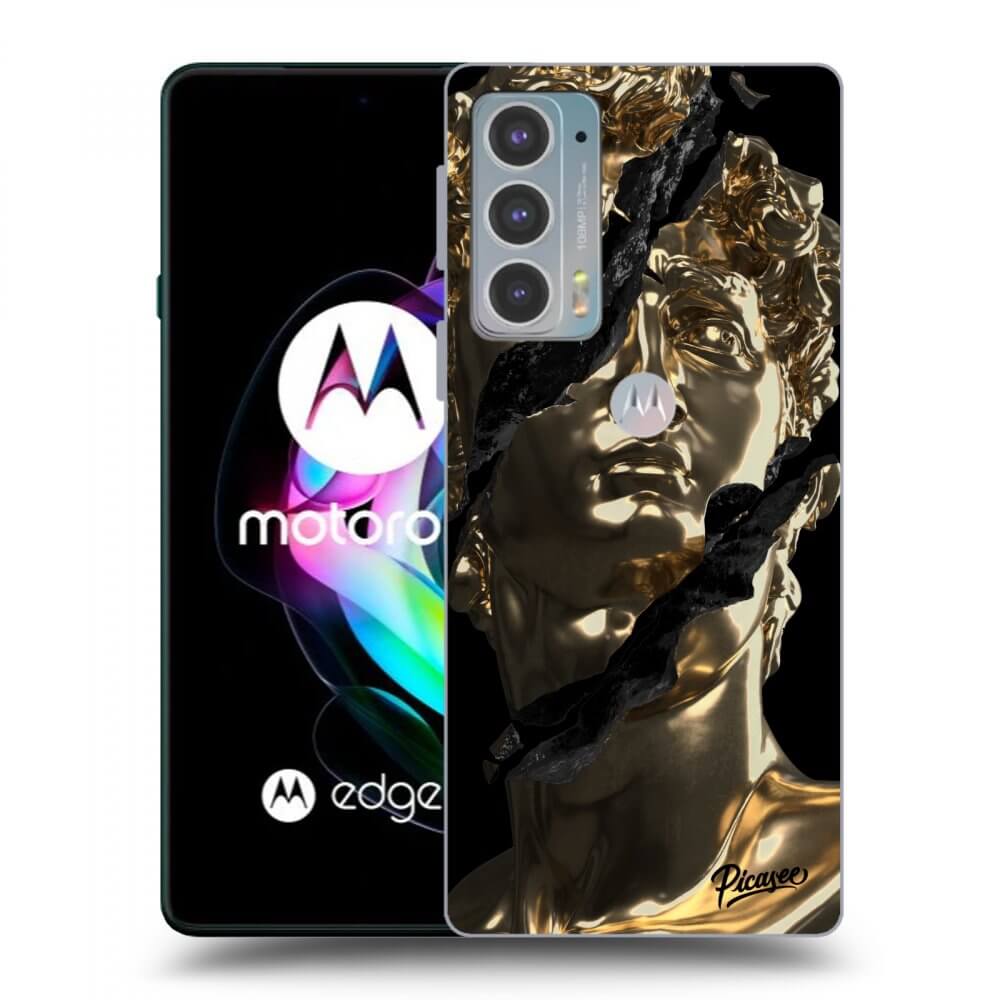 Picasee Motorola Edge 20 Hülle - Schwarzes Silikon - Golder