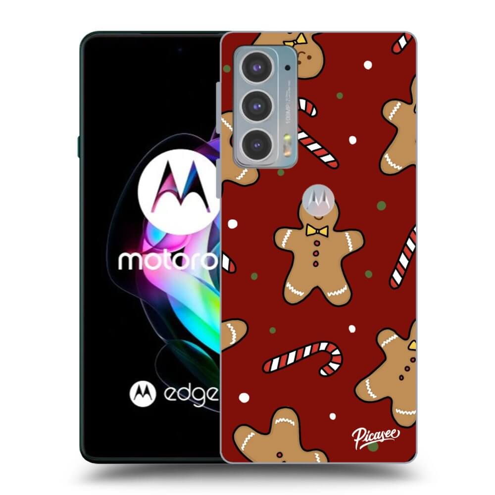 Picasee Motorola Edge 20 Hülle - Schwarzes Silikon - Gingerbread 2
