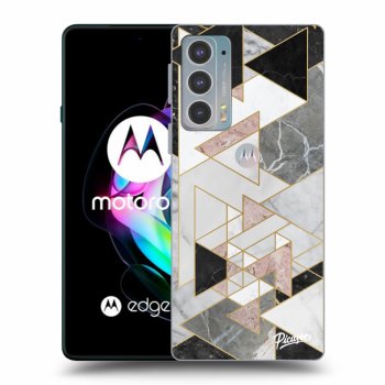 Picasee Motorola Edge 20 Hülle - Schwarzes Silikon - Light geometry
