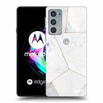 Hülle für Motorola Edge 20 - White tile
