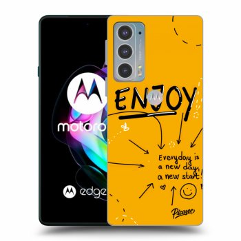 Picasee Motorola Edge 20 Hülle - Schwarzes Silikon - Enjoy
