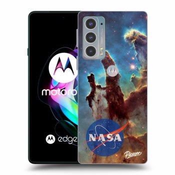 Picasee Motorola Edge 20 Hülle - Schwarzes Silikon - Eagle Nebula