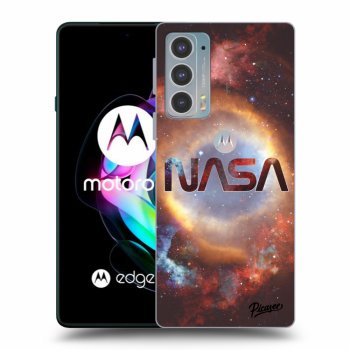 Picasee Motorola Edge 20 Hülle - Schwarzes Silikon - Nebula