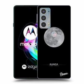 Picasee Motorola Edge 20 Hülle - Schwarzes Silikon - Moon Minimal
