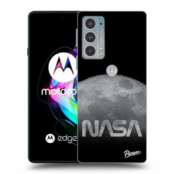 Picasee Motorola Edge 20 Hülle - Schwarzes Silikon - Moon Cut