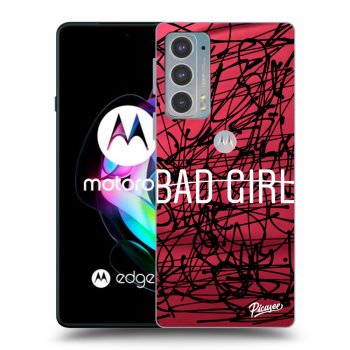 Picasee Motorola Edge 20 Hülle - Schwarzes Silikon - Bad girl