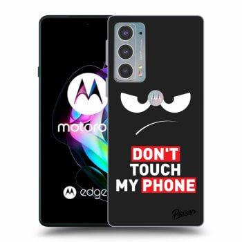 Picasee Motorola Edge 20 Hülle - Schwarzes Silikon - Angry Eyes - Transparent
