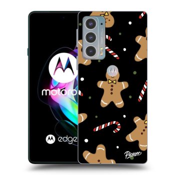 Picasee Motorola Edge 20 Hülle - Schwarzes Silikon - Gingerbread