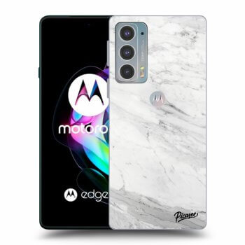 Hülle für Motorola Edge 20 - White marble